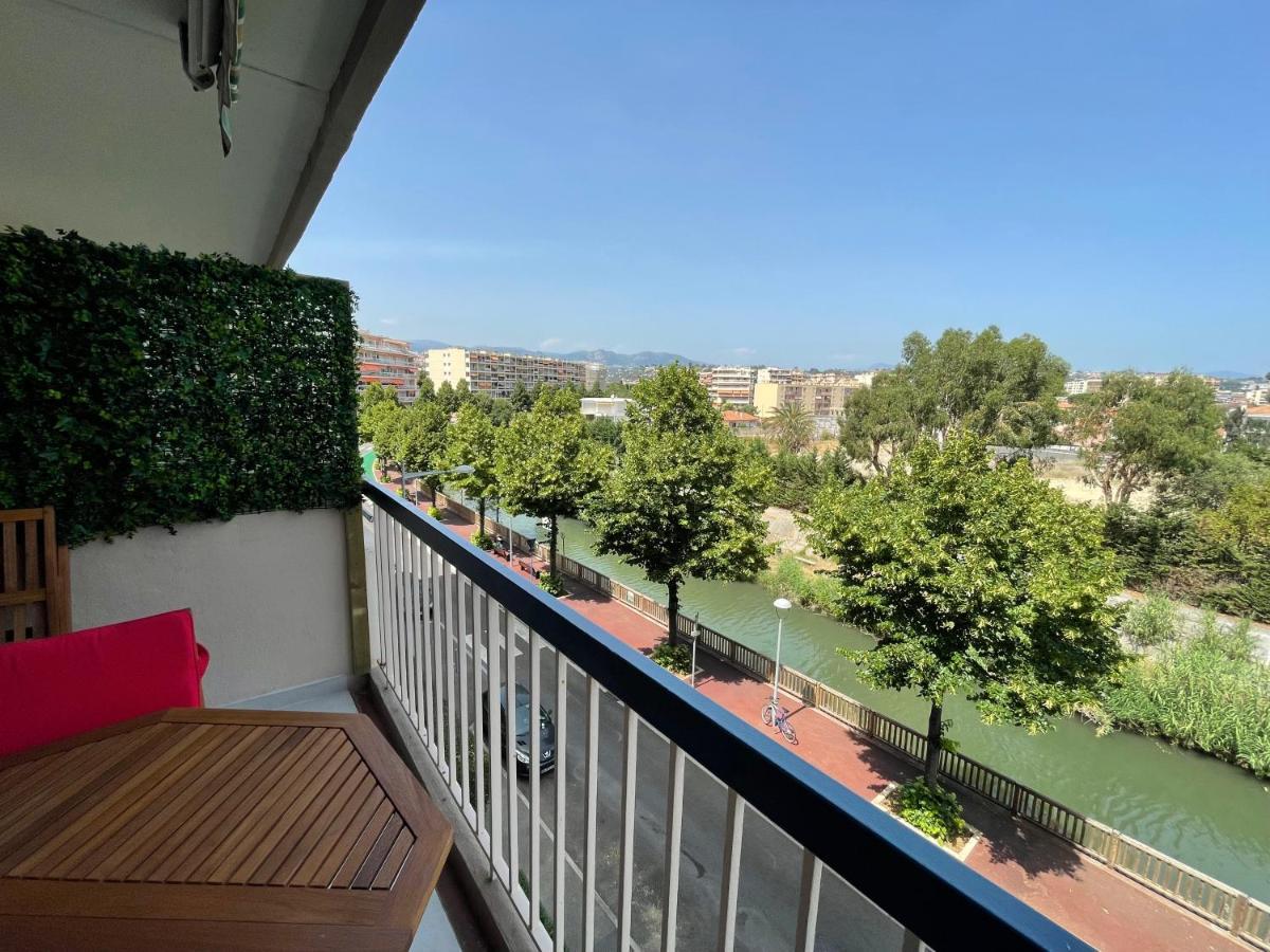 Vue Sur Mer - Magnifique Appartement Tout Confort - Terrasse Et Parking Prive Cagnes-sur-Mer Eksteriør billede