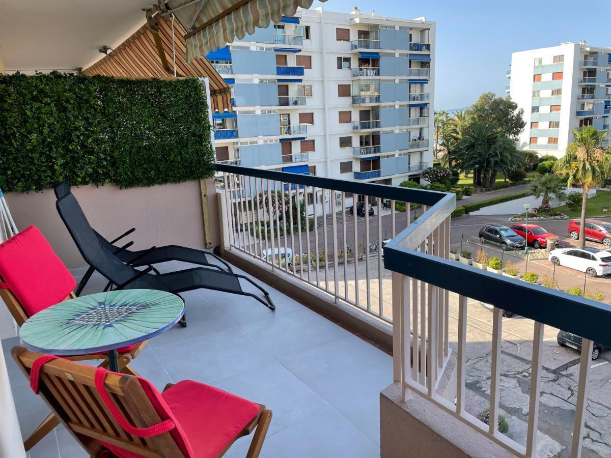 Vue Sur Mer - Magnifique Appartement Tout Confort - Terrasse Et Parking Prive Cagnes-sur-Mer Eksteriør billede